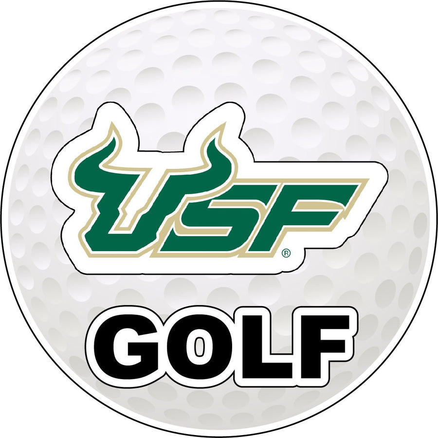 South Florida Bulls 4-Inch Round Golf NCAA Fairway Fervor Vinyl Decal Sticker Image 1