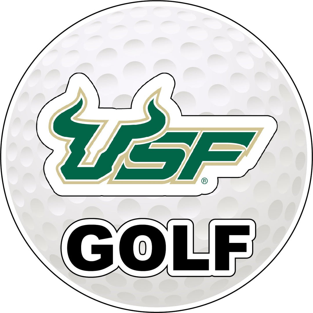 South Florida Bulls 4-Inch Round Golf NCAA Fairway Fervor Vinyl Decal Sticker Image 1