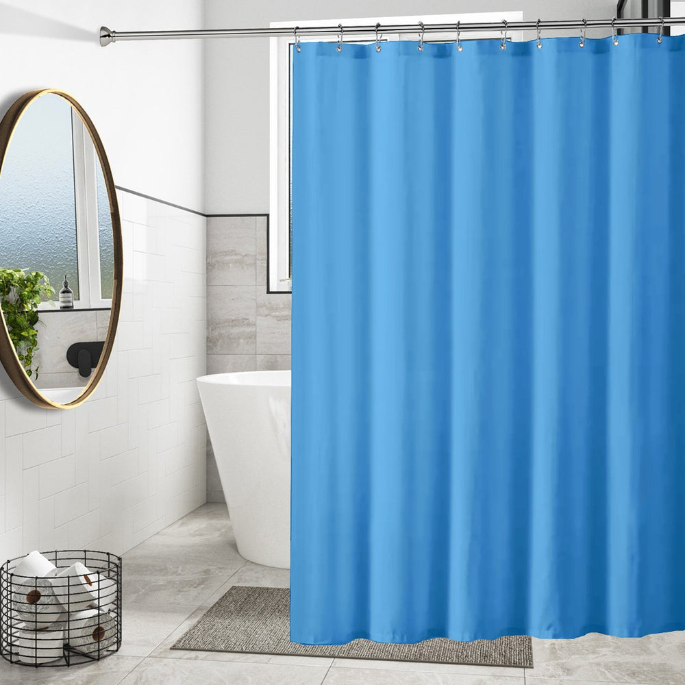 2-Pack Mildew Resistant Heavyweight Vinyl Shower Curtain Liner With Magnets Metal Grommets Image 2