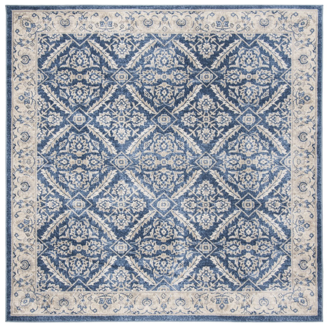 SAFAVIEH Brentwood Collection BNT863N Navy / Creme Rug Image 1