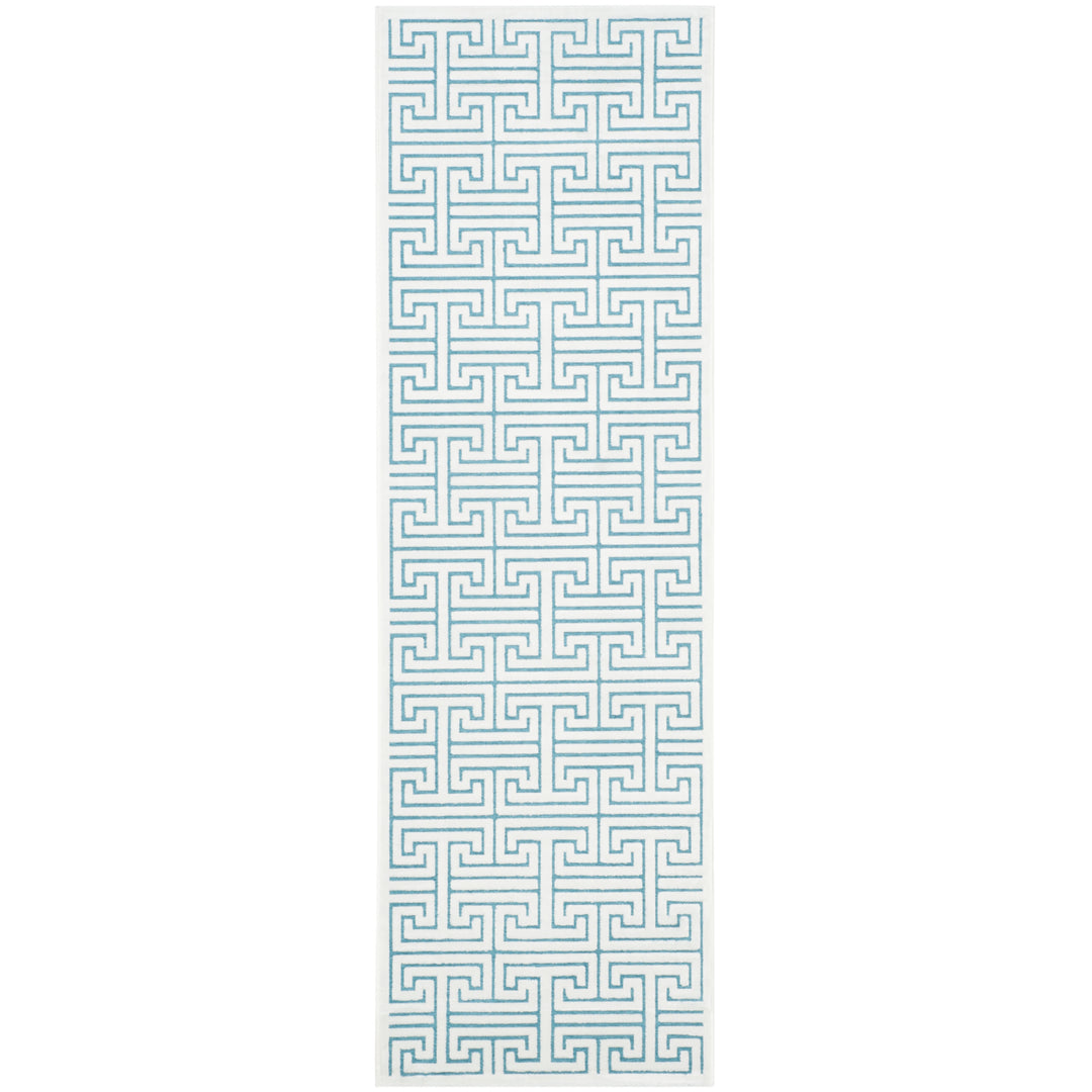 SAFAVIEH Paradise Collection PAR641A Ivory / Turquoise Rug Image 5