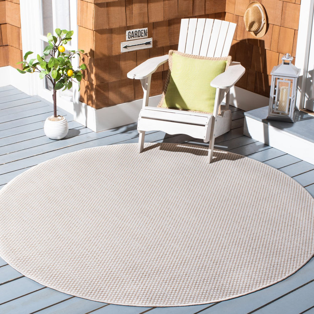 SAFAVIEH Outdoor CY6521-53021 Courtyard Ivory / Gold Rug Image 2