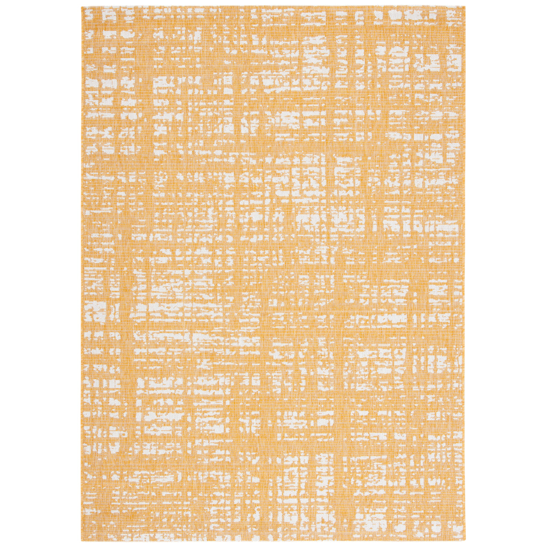 SAFAVIEH Outdoor CY8451-56021 Courtyard Gold / Ivory Rug Image 4