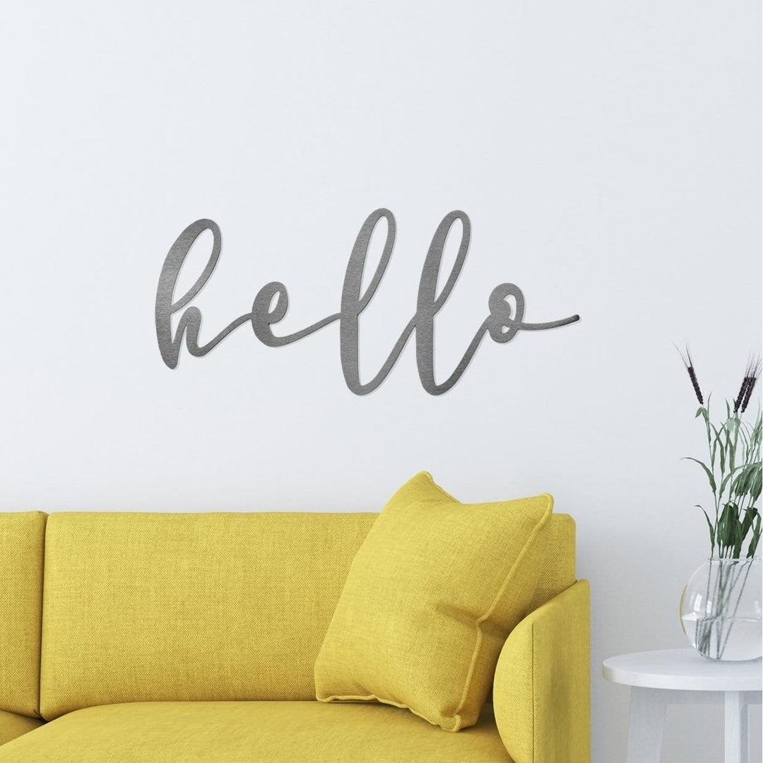 Farmhouse Wall Words - Metal Welcome and Greeting Farmhouse Signs Image 1