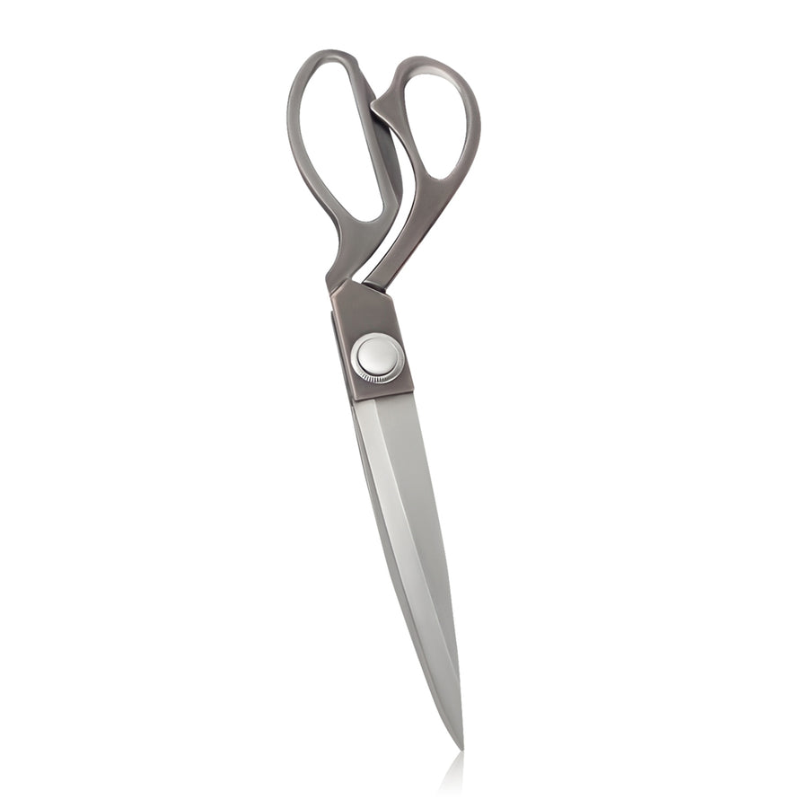 Heavy Duty Big Aluminum Plated Gray Scissors with Sharp Blades for Office Image 1