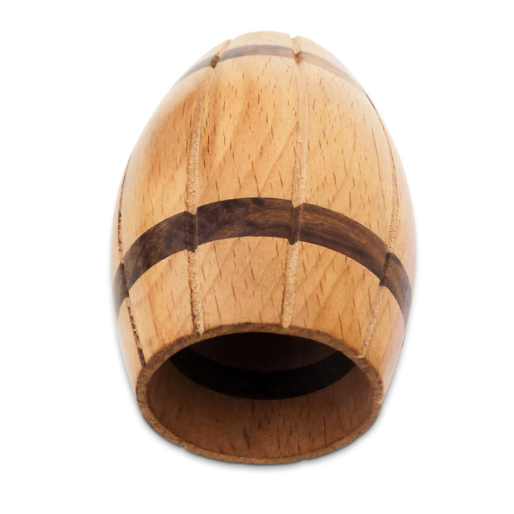 Decorative Wine Barrel Shaped Wooden Pen Holder for Office Desk, or Entryway Image 6