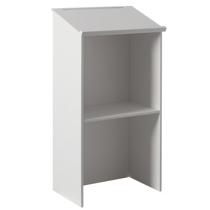 Standing Floor Podium with Storage for Church, School, Office or Home Image 11