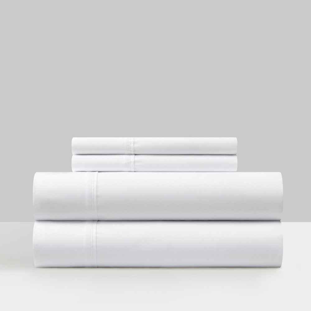 Shton 3 or 4 Piece Sheet Set Super Soft Solid Color With Piping Flange Edge Image 2