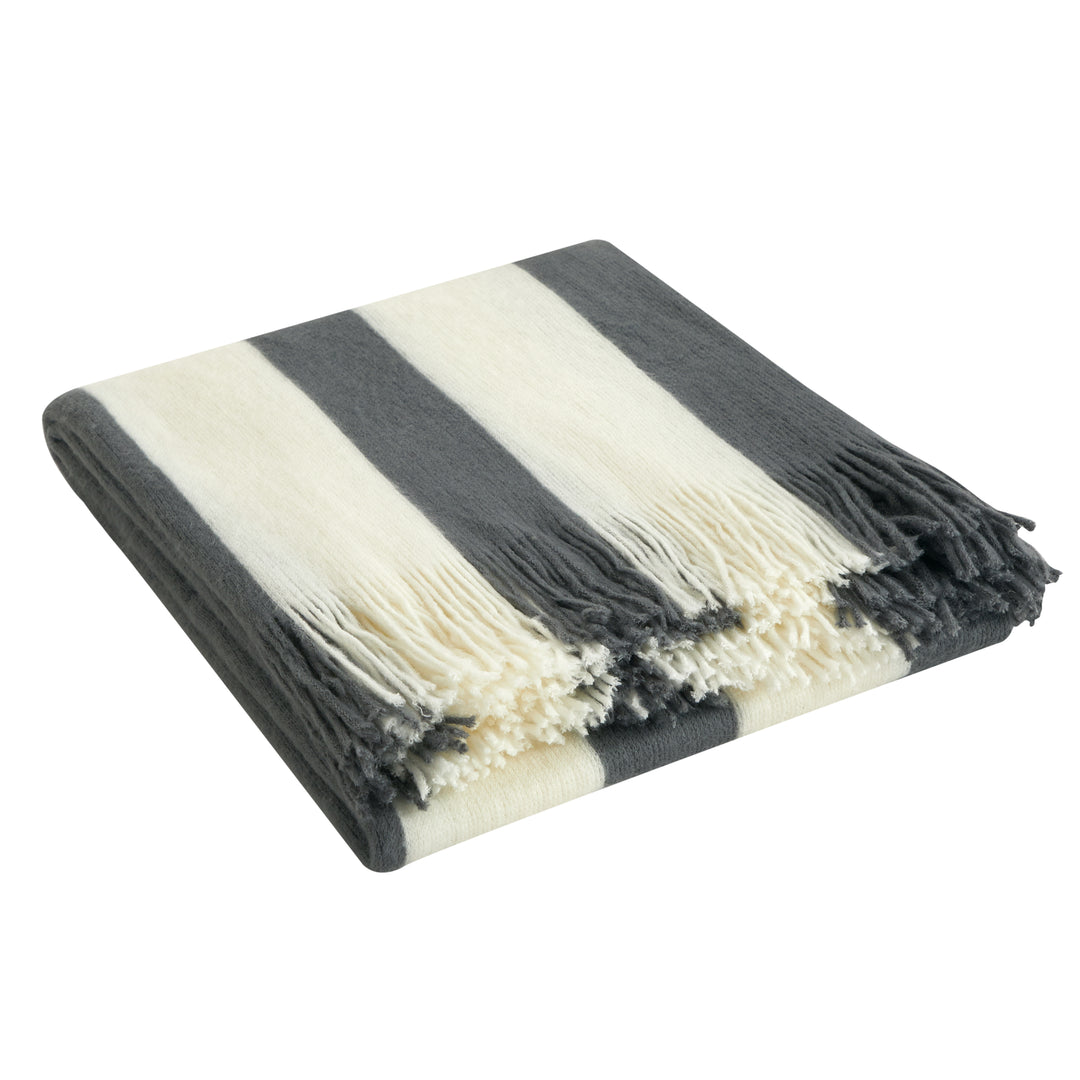 NYandC Home Vasko Throw Blanket with a Fringed Border Image 12