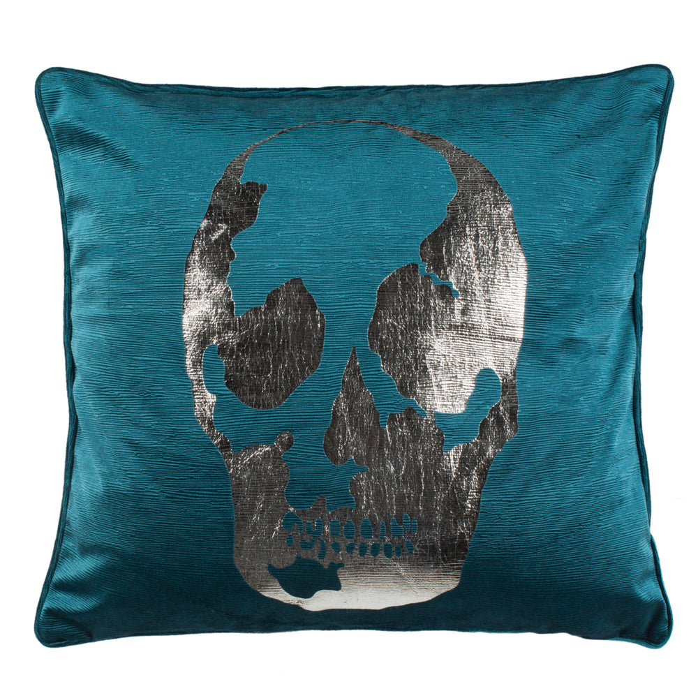 SAFAVIEH Romey Skull Pillow Green Image 2