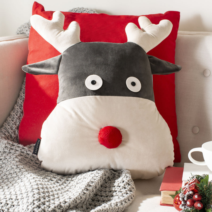 SAFAVIEH Reno Reindeer Pillow Assorted Image 1