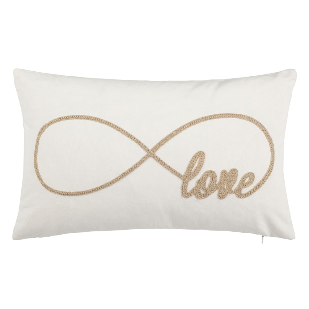SAFAVIEH Infinite Love Pillow Beige Image 2