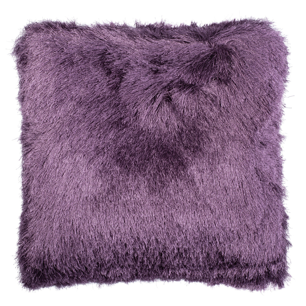 SAFAVIEH Cali Shag Pillow Purple Image 2