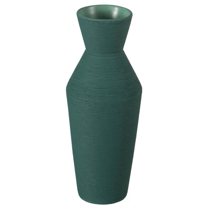 Decorative Ceramic Round Sharp Concaved Top Vase Centerpiece Table Vase Image 1