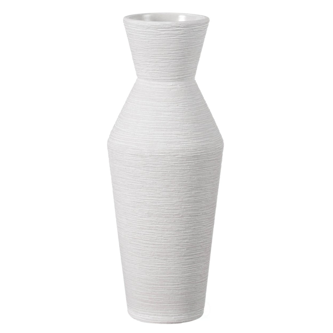 Decorative Ceramic Round Sharp Concaved Top Vase Centerpiece Table Vase Image 5