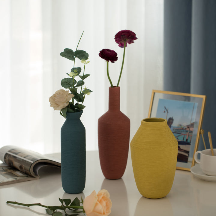 Decorative Ceramic Vase, Modern Style Centerpiece Table Vase Image 7
