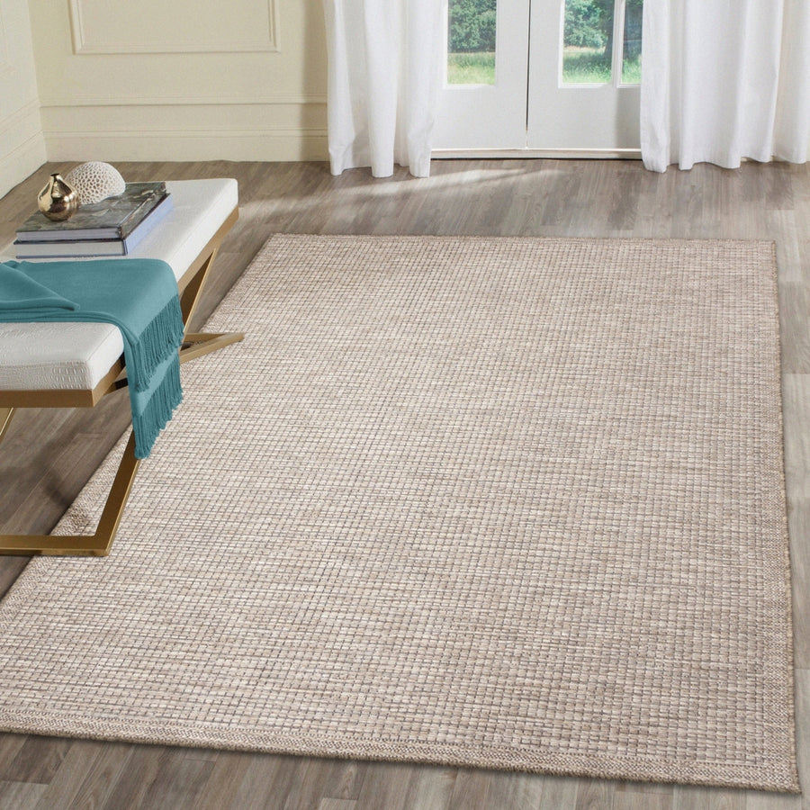 Liora Manne Orly Texture Indoor Outdoor Area Rug Natural Image 1