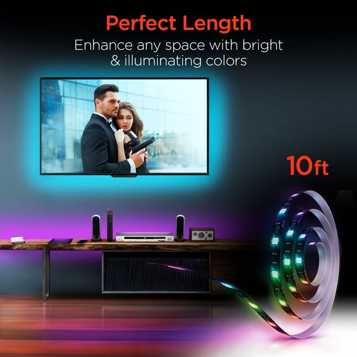 HyperGear HyperNova LED Strip Lights 10ft Multi-Color and Adjustable (15597-HYP) Image 7