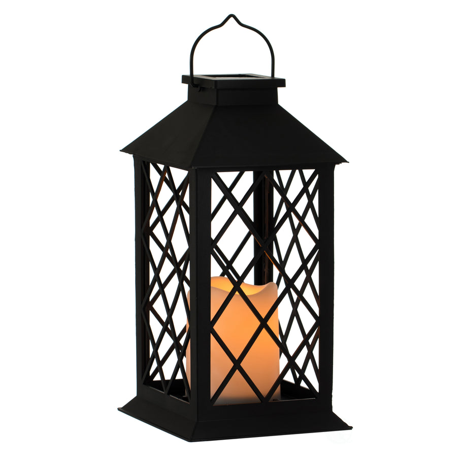 Decorative Garden Patio Hanging LED Candle Lantern for Outdoors Table, Lawn and Deck Image 1