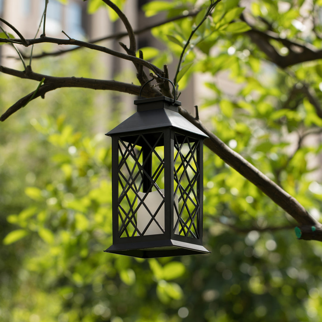 Decorative Garden Patio Hanging LED Candle Lantern for Outdoors Table, Lawn and Deck Image 3