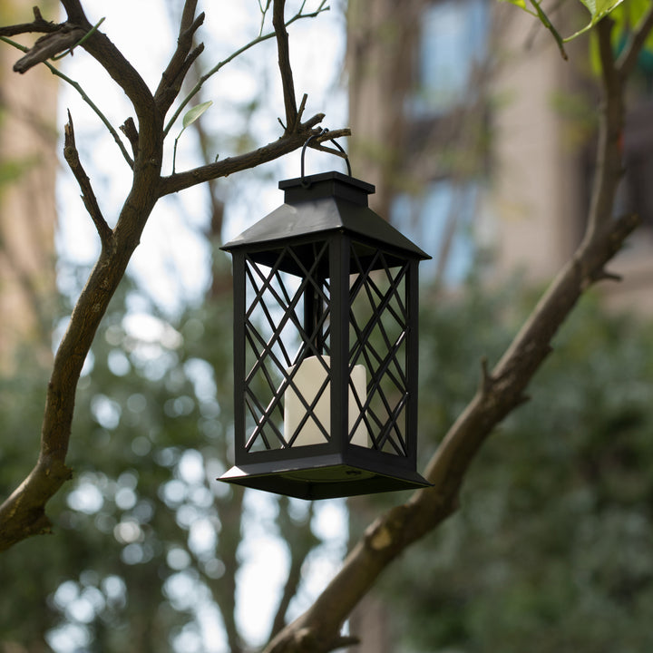 Decorative Garden Patio Hanging LED Candle Lantern for Outdoors Table, Lawn and Deck Image 5