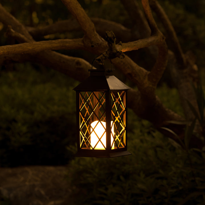 Decorative Garden Patio Hanging LED Candle Lantern for Outdoors Table, Lawn and Deck Image 7