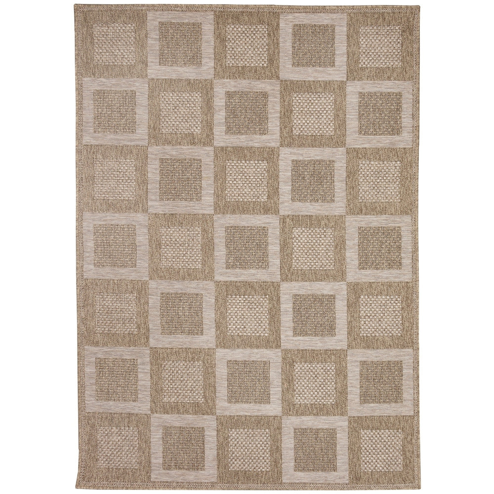Liora Manne Orly Squares Indoor Outdoor Area Rug Natural Image 2