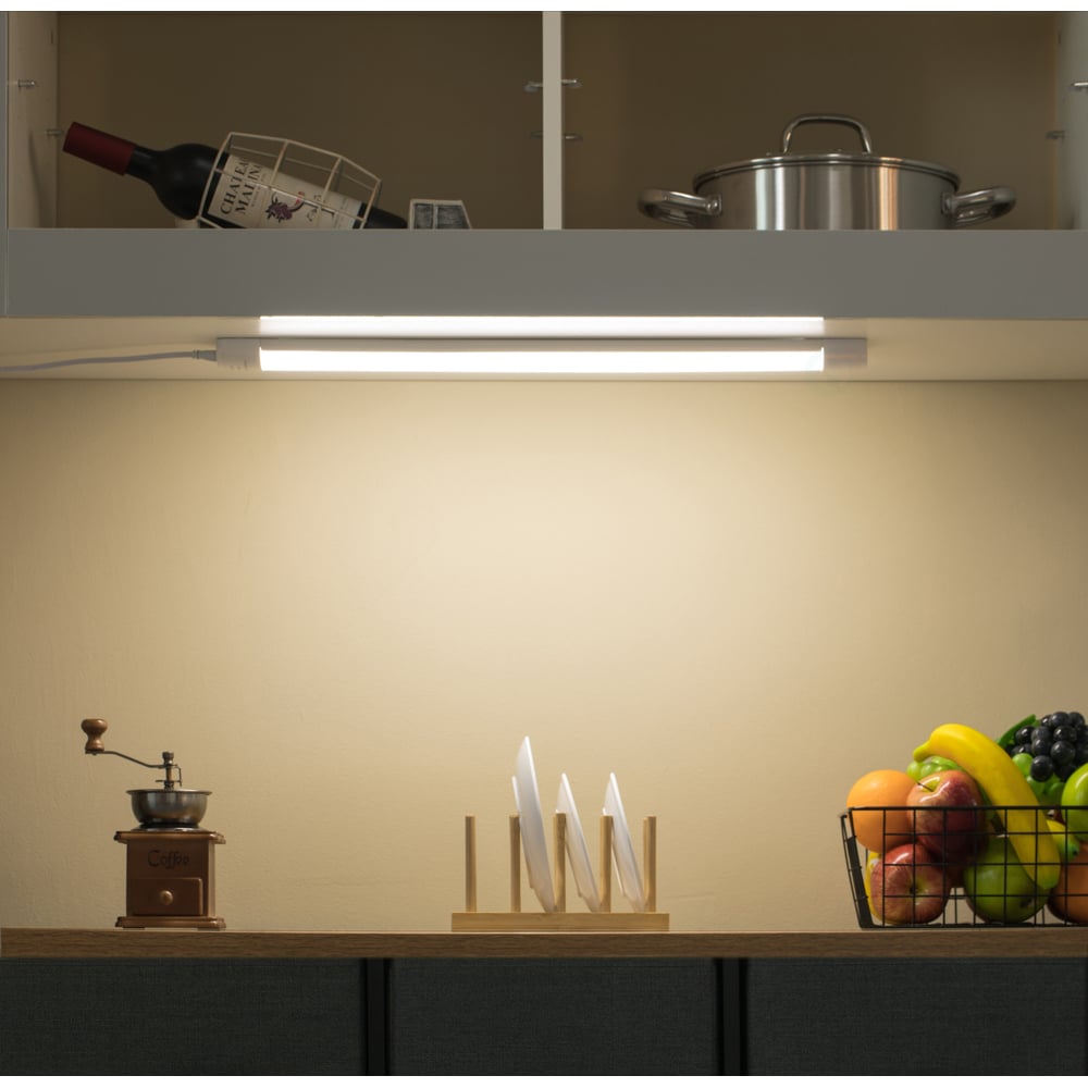 Slim Rectangular LED Light Under Cabinet Kitchen Lighting 40 Watt 6700K Daylight 50,000 Hour Lifetime Image 2