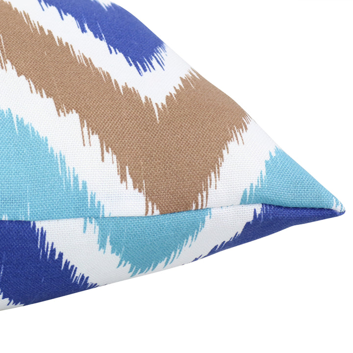 Sunnydaze 2 Indoor/Outdoor Tufted Back Cushions - 19 x 19-Inch - Chevron Bliss Image 5