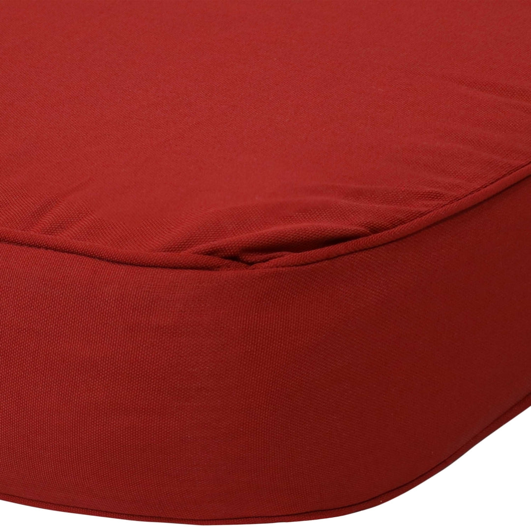Sunnydaze Indoor/Outdoor Polyester Back and Seat Cushions - Red Image 5