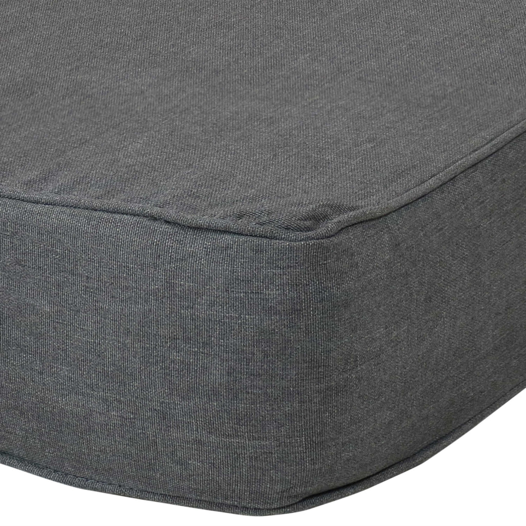 Sunnydaze Indoor/Outdoor Polyester Back and Seat Cushions - Gray Image 5