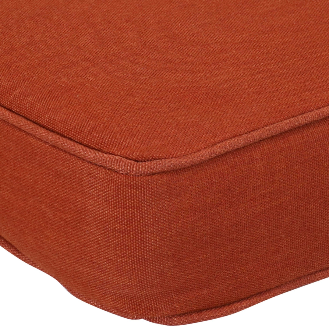 Sunnydaze Indoor/Outdoor Olefin Bench Cushion - 41 in x 18 in - Rust Image 5