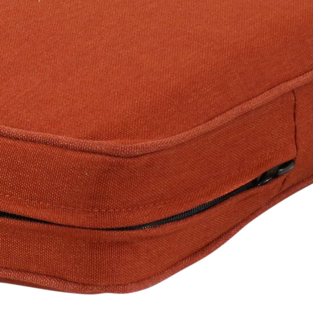 Sunnydaze Indoor/Outdoor Olefin Bench Cushion - 41 in x 18 in - Rust Image 6