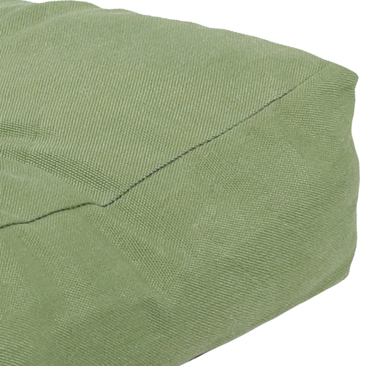 Sunnydaze Indoor/Outdoor Olefin 3-Piece Tufted Settee Cushion Set - Green Image 5