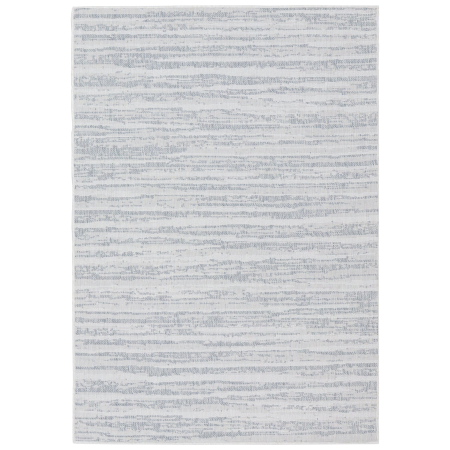 Sunnydaze Artistic Storms Outdoor Area Rug - Iced Silver - 5 ft x 7 ft Image 1