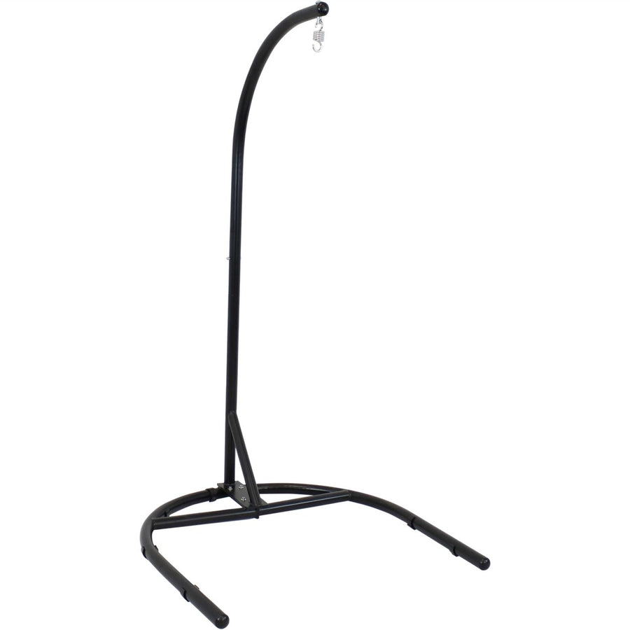 Sunnydaze U-Base Powder-Coated Steel Hanging Chair Stand - Black - 76 in Image 1