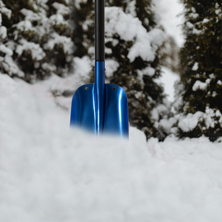 Lightweight Extendable Aluminum Telescoping Compact Utility Snow Shovel, Blue Image 5