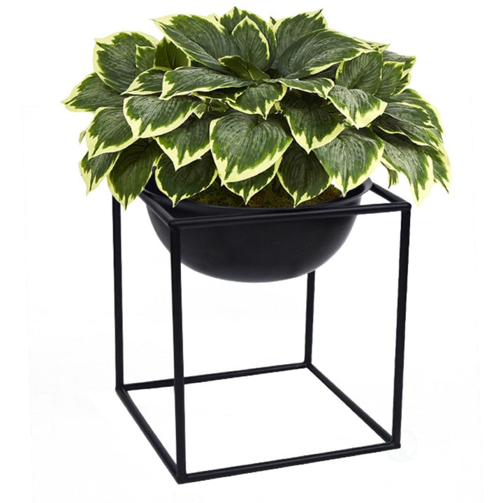 Tall Metal Floor Flower Planter Holder with Stand, Modern Decorative Floor Flower Holder, Perfect for Your Entryway, Image 4