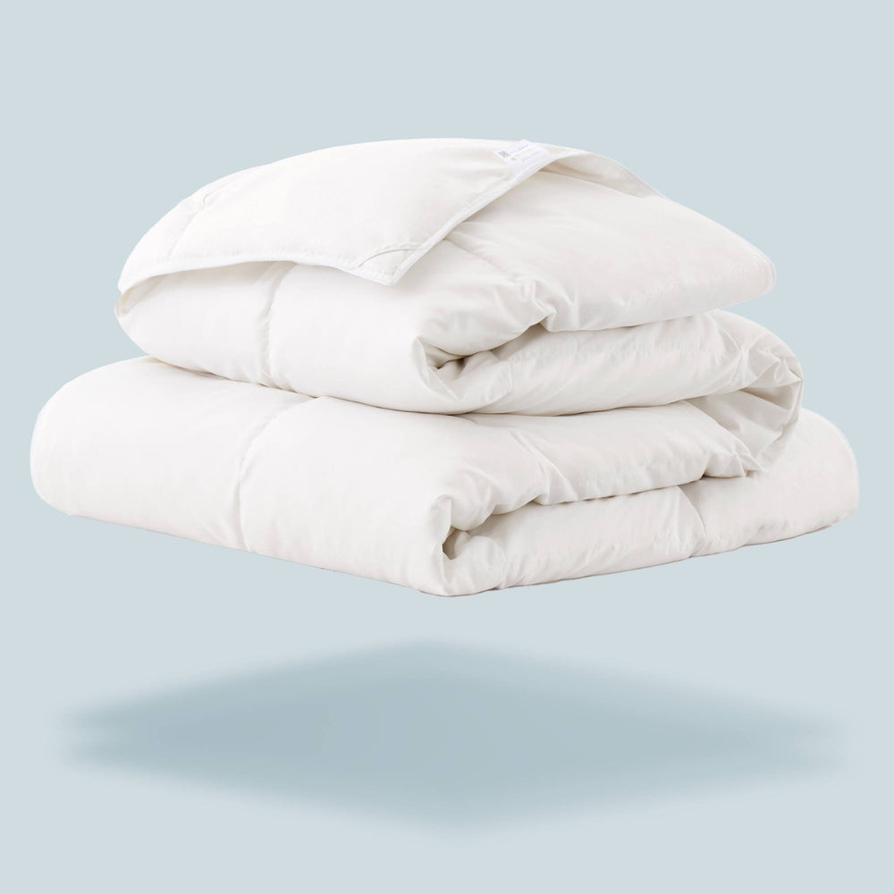 Premium White Goose Feather Fiber and Down Comforter Image 2