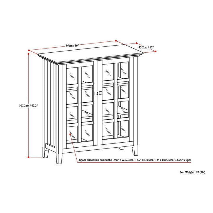 Acadian Medium Storage Cabinet Image 11