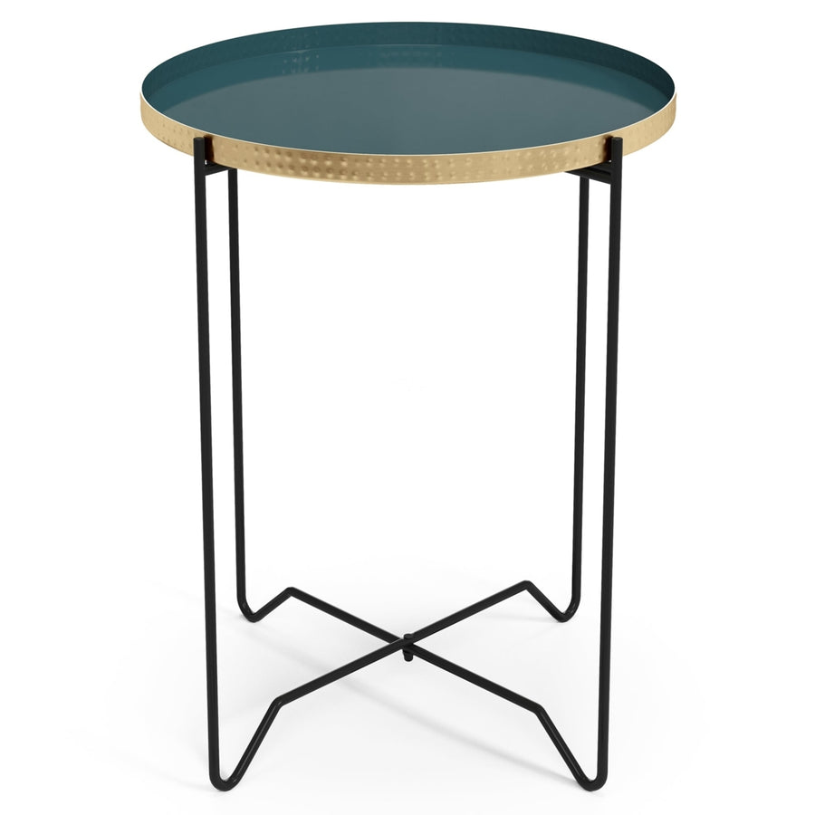 Layton Round Metal Side Table Image 1