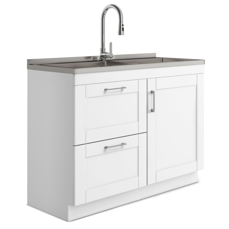 Modern Wide Shaker 46 inch Laundry Cabinet Image 1
