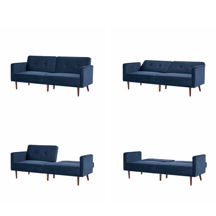 Moreno Convertible Sofa: Modern Sleeper Sofa for Small Spaces with Transforming Lounging and Sleeping Positions, Unique Image 4