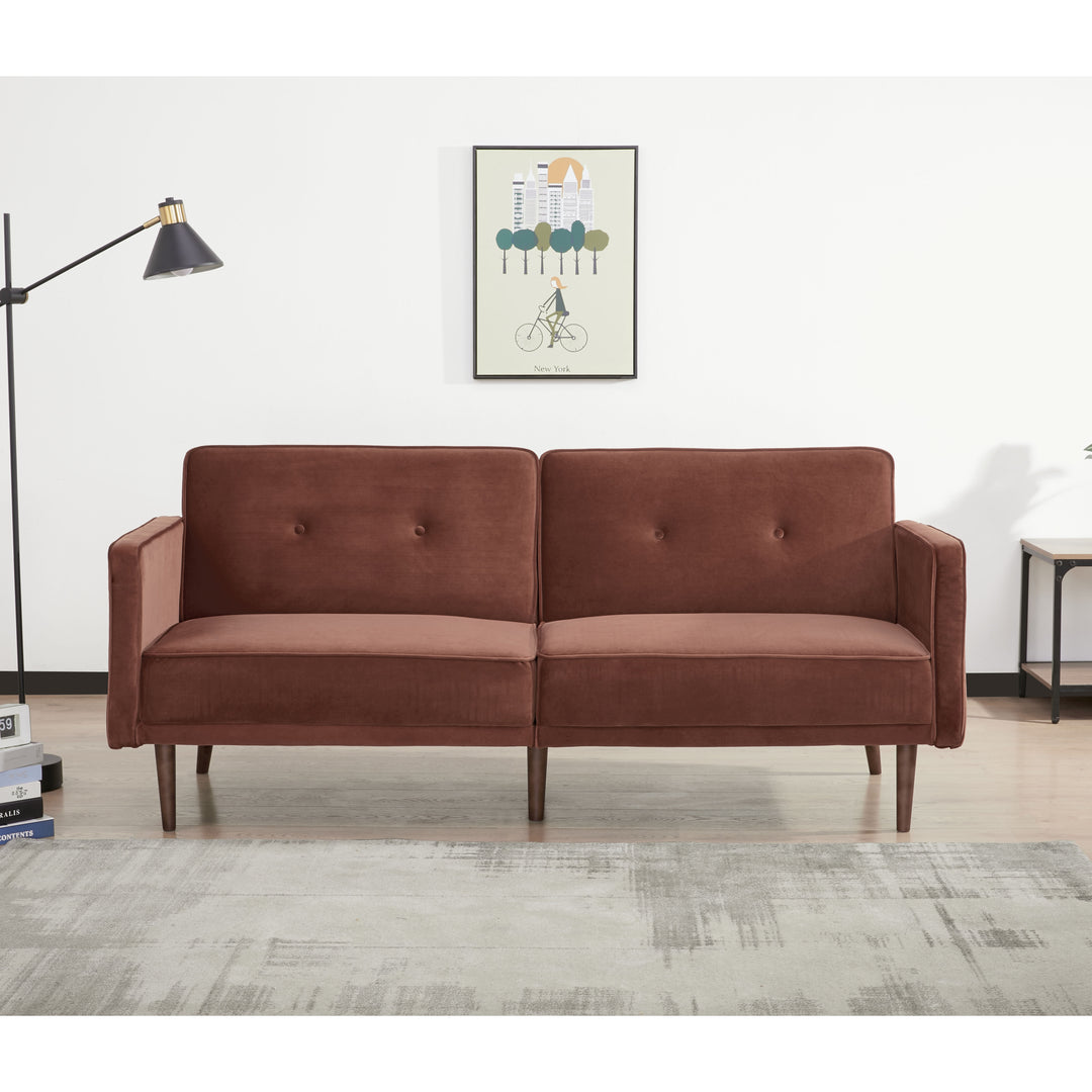 Moreno Convertible Sofa: Modern Sleeper Sofa for Small Spaces with Transforming Lounging and Sleeping Positions, Unique Image 5