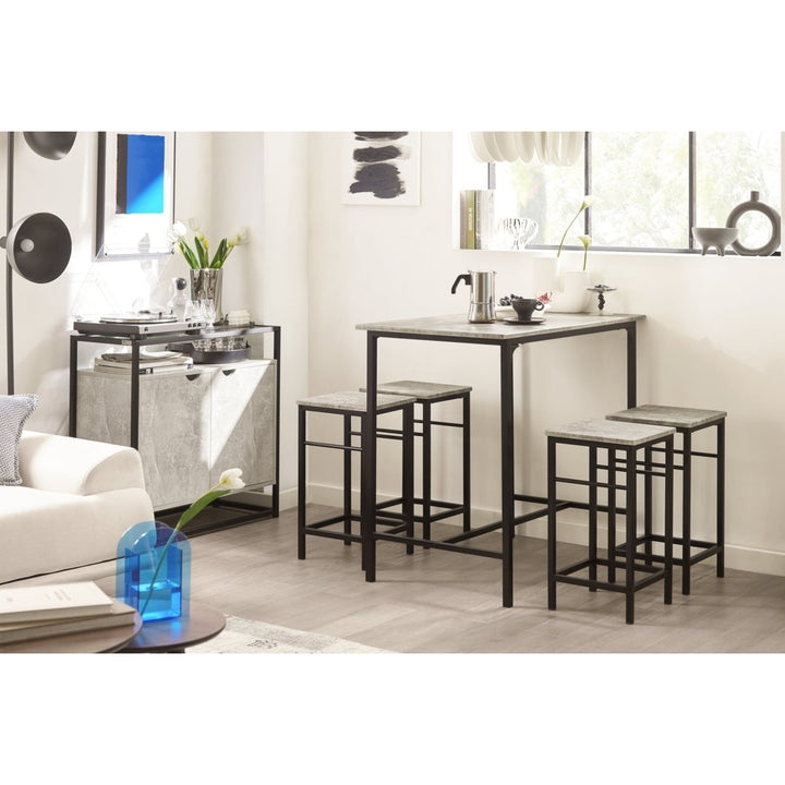 Haotian OGT11-HG, Bar Set-1 Bar Table And 4 Stools, Home Kitchen Furniture Dining Set Image 5