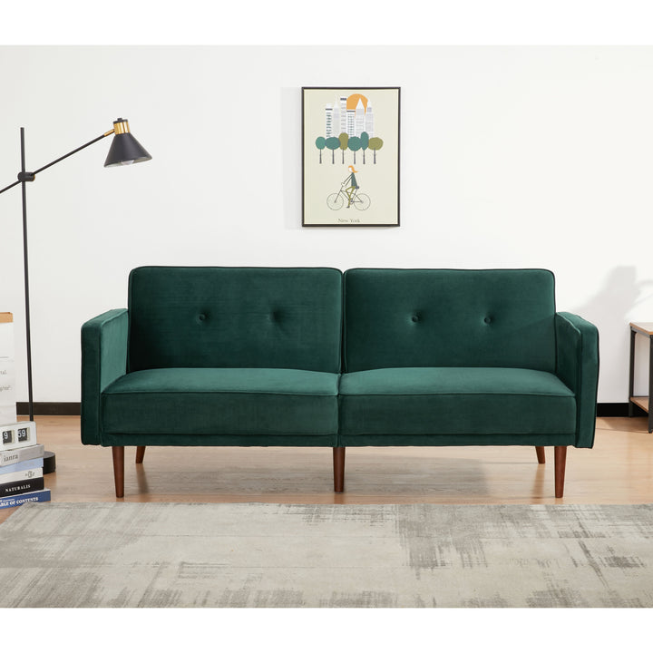 Moreno Convertible Sofa: Modern Sleeper Sofa for Small Spaces with Transforming Lounging and Sleeping Positions, Unique Image 1