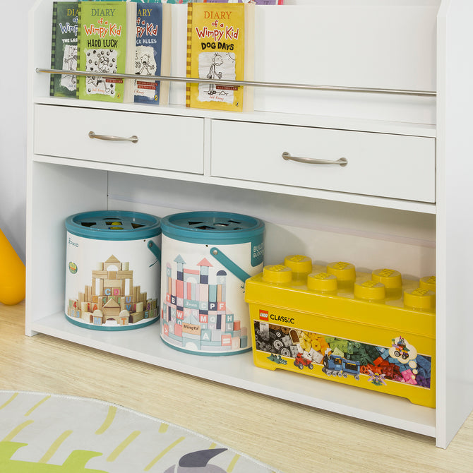 Haotian KMB39-W, Children Kids Bookcase Book Shelf Storage Display Rack Organizer Holder Image 5