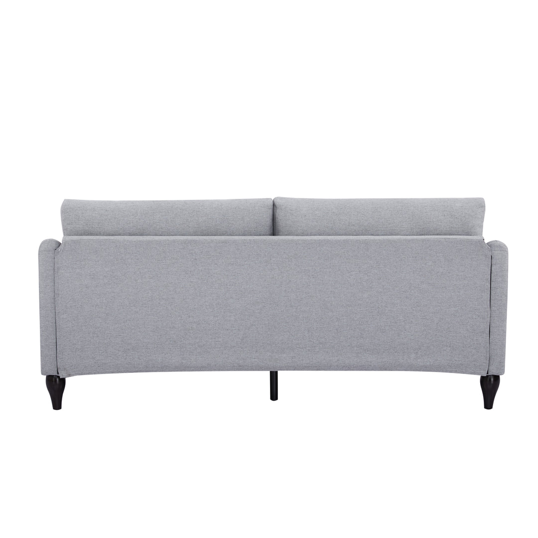 Reno Upholstered Sofa: Plush Comfort with Stylish Design  Removable Cushions, Solid Wood Legs for Ultimate Relaxation Image 3