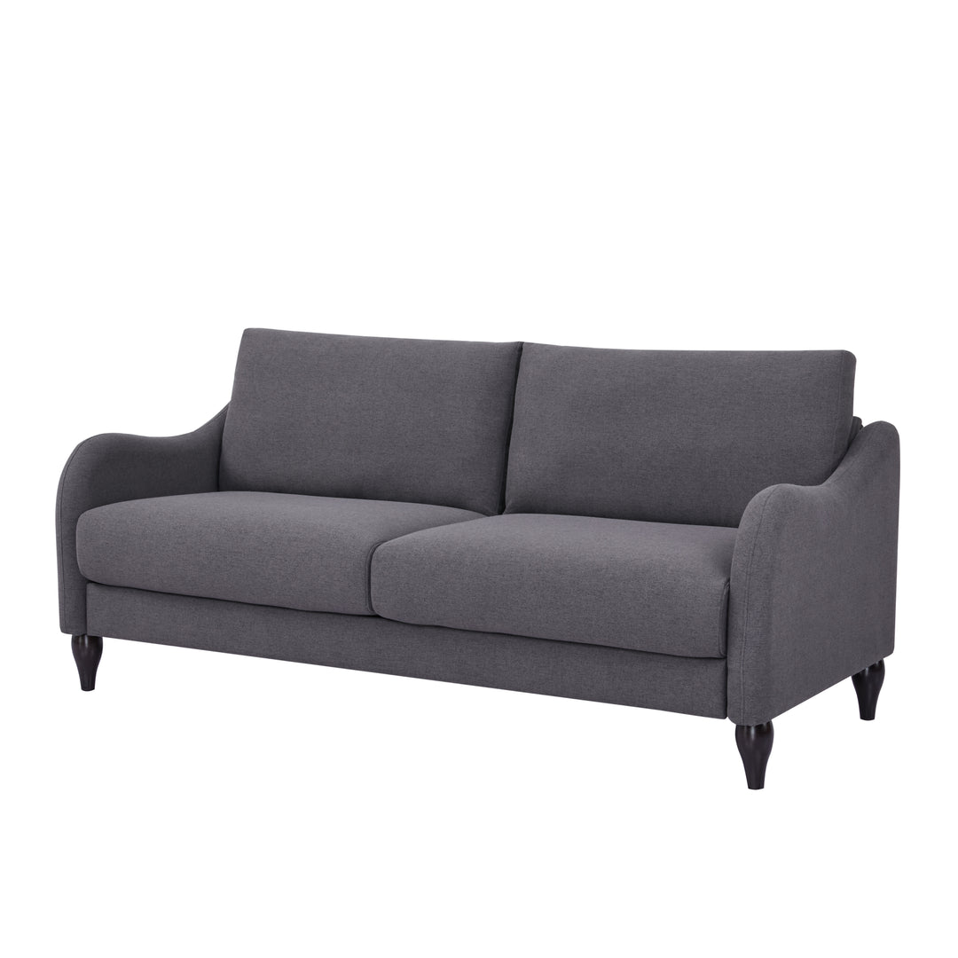 Reno Upholstered Sofa: Plush Comfort with Stylish Design  Removable Cushions, Solid Wood Legs for Ultimate Relaxation Image 11