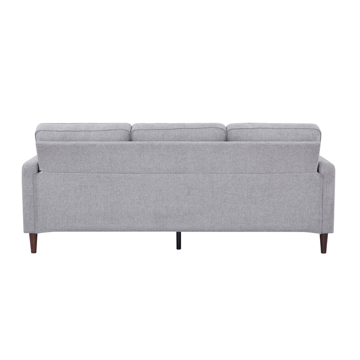 Rachel Sectional Sofa: L-Shaped Design with Reversible Chaise  Soft Polyester Fabric, Foam-Filled Cushions for Ultimate Image 5